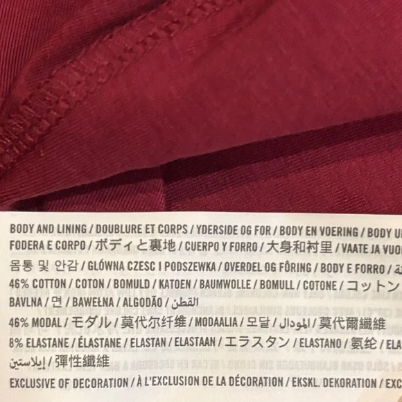 NWT Abercrombie & Fitch Ava Long Sleeve Mini Dress Rich Wine Size M - Picture 7 of 10